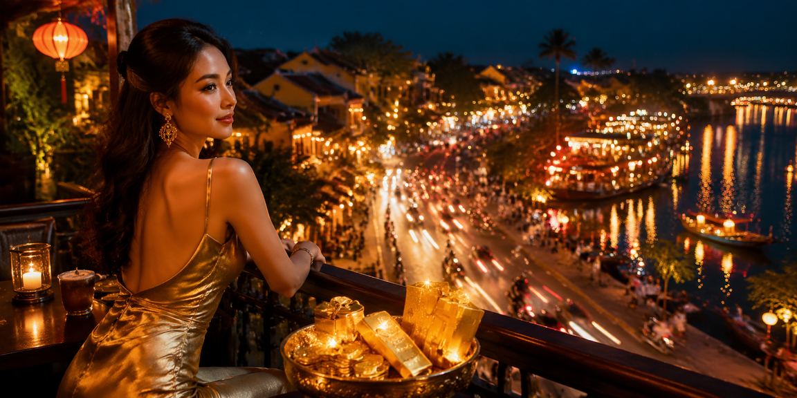 Người hâm mộ xem phân tích thể thao tại quán cà phê Hội An