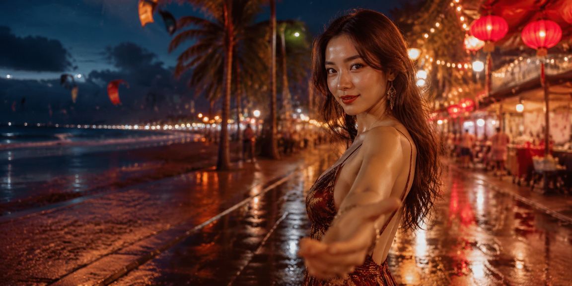 Người dùng theo dõi kết quả xổ số tại chợ đêm Mũi Né