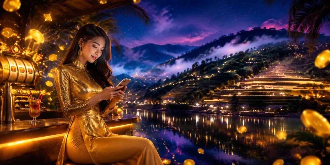 Người chơi slots tại Sapa trong trang phục áo dài truyền thống Việt Nam